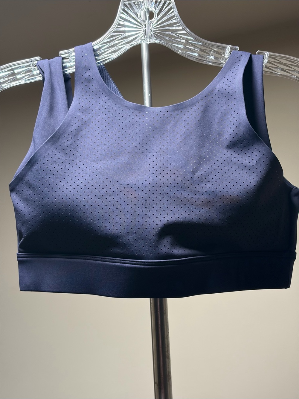 Lilybod Navy Perforated Sports Bra XS